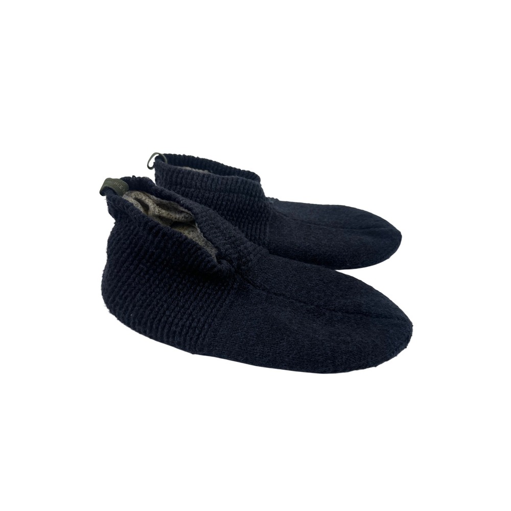 Bombas Gripper Slipper Navy Blue Knit Non-Slip Cozy Warm Mens Large Size 10-12.5